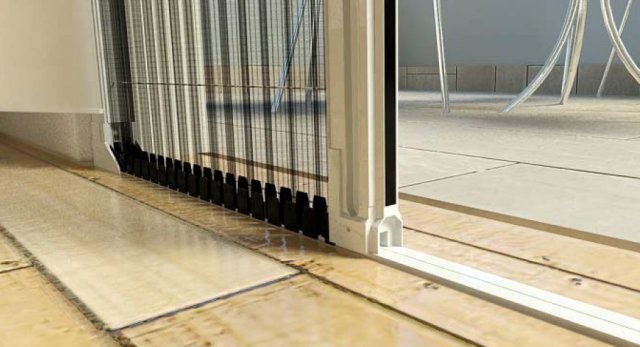 As redes plissadas são ideais para acessos a terraços ou alpendres